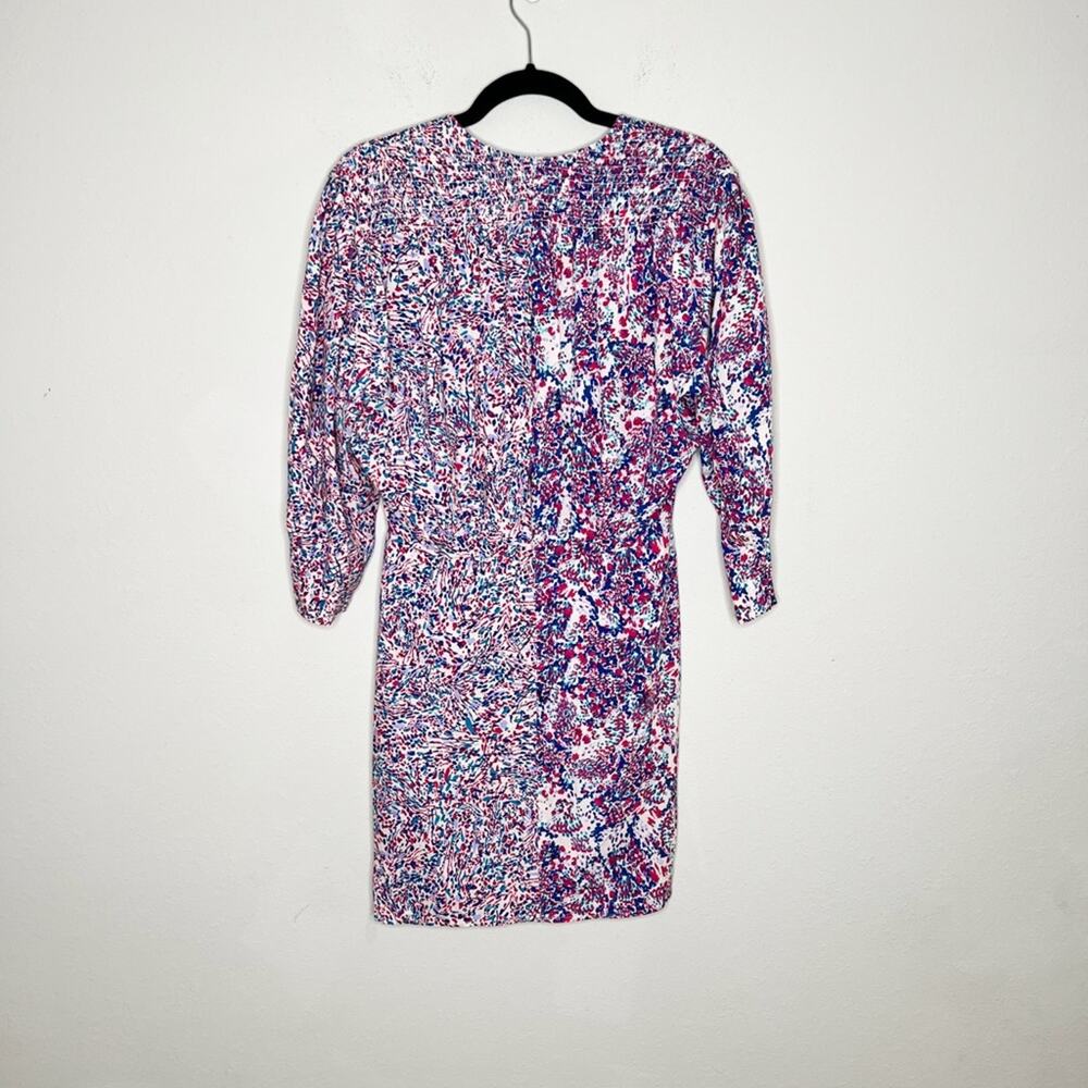 IRO Firenze Printed Dress In Mixed Blue Size XXS - Picture 7 of 9
